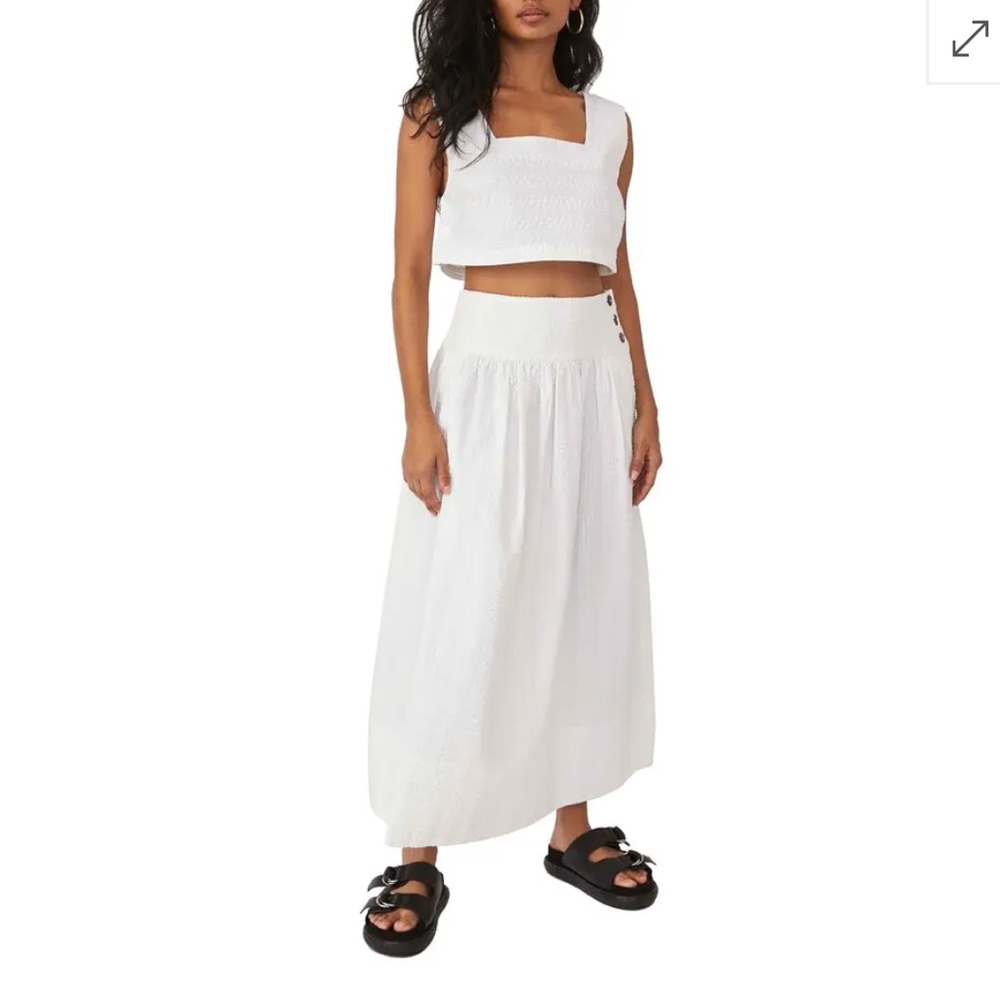 Free People Mint Skirt Set